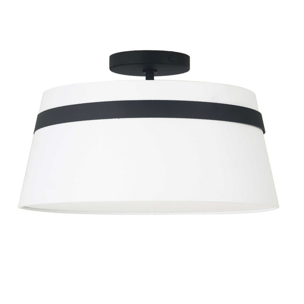 Dainolite - Symphony - 3 Light Semi-Flush Mount-Matte Black Finish