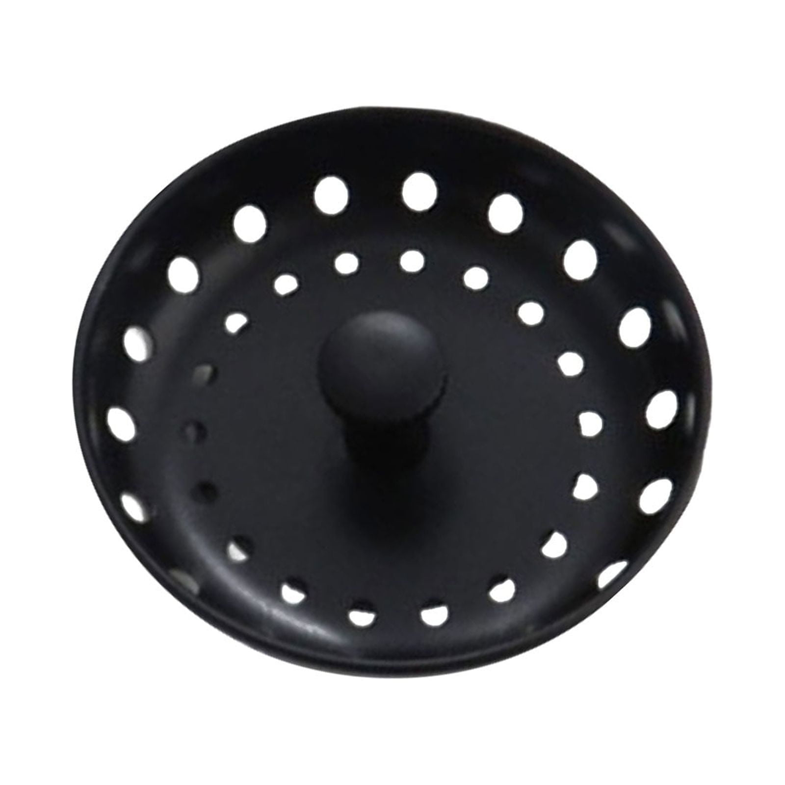 Daiosportswear Sink Strainer Kitchen Drain Household Black Stainless Steel Sink Filter Basket Sink Plug Vegetable Basin Water Blocking Accessories