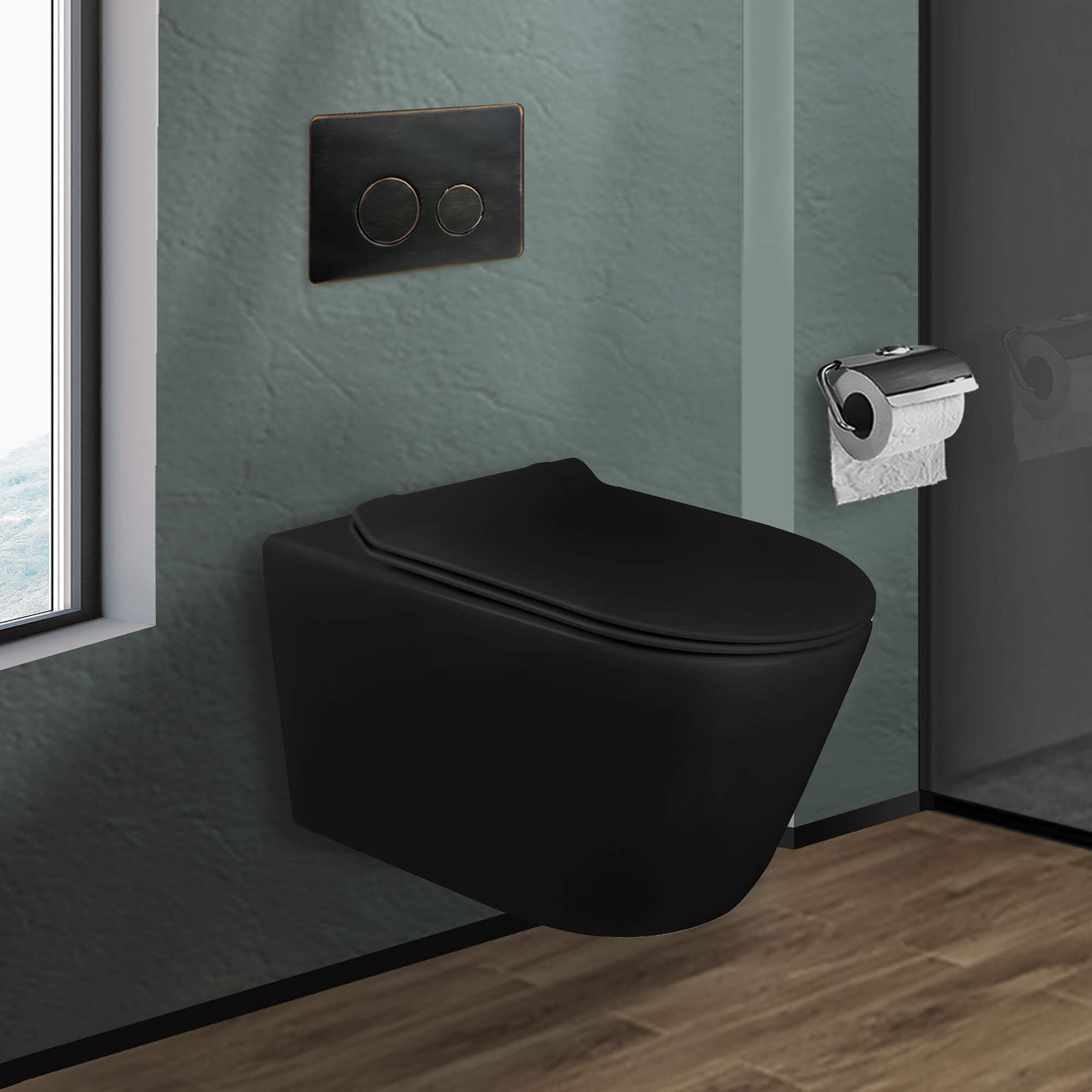 Dakota 1.28 GPF Wall Hung Toilets (Seat Included)
