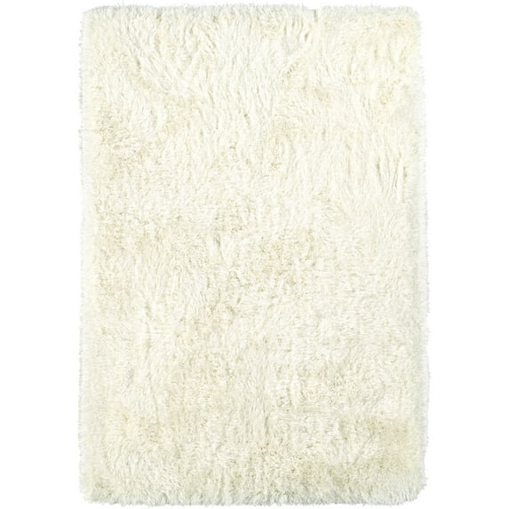 Dalyn Impact Area Rug IA100 Ivory Ivory Fluffy Shag Floor Decor Abstract Carpet