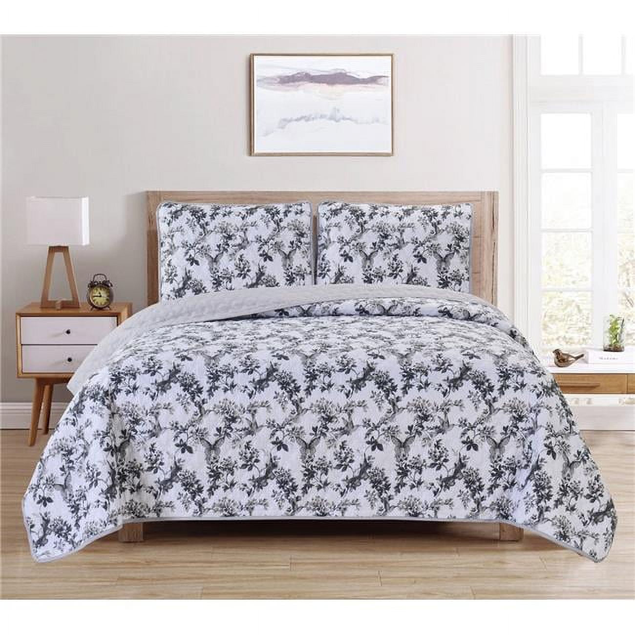 Bed Bath Fashions Dan River Reversible Printed Quilt Set (3 Piece)
