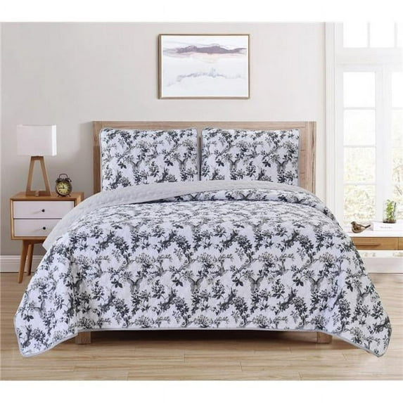 Bed Bath Fashions Dan River Reversible Printed Quilt Set (3 Piece)