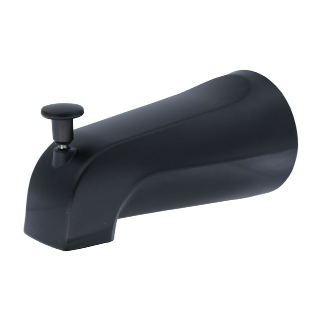 Danco Universal Bathroom Tub Spout with Diverter in Matte Black, 0.7 lbs. Weight (11079)
