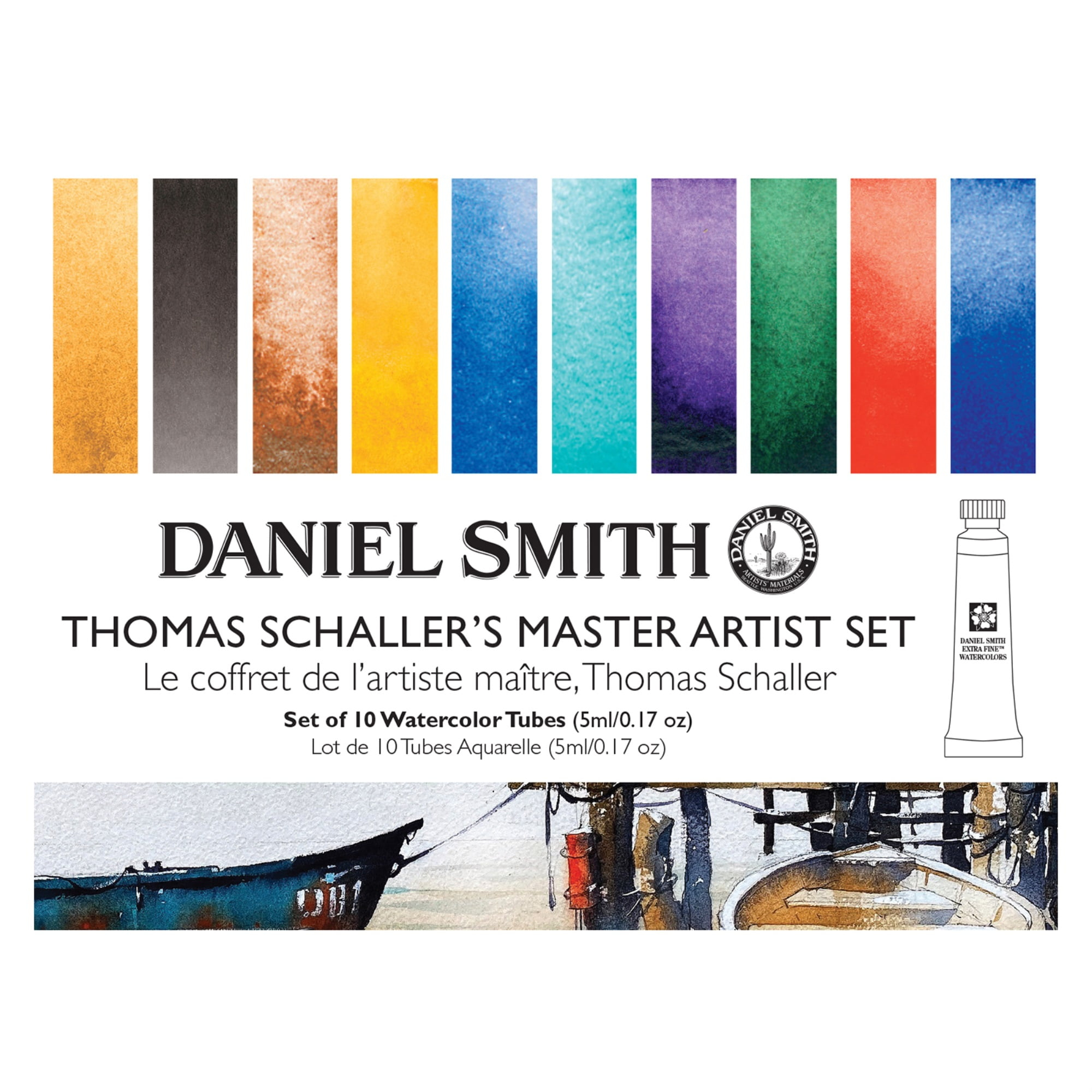 Daniel Smith Transparent Watercolor Paint, Extra Fine Thomas Scalars, Set of 10, 0.16 fl oz (5 ml) (No.2), 285610427