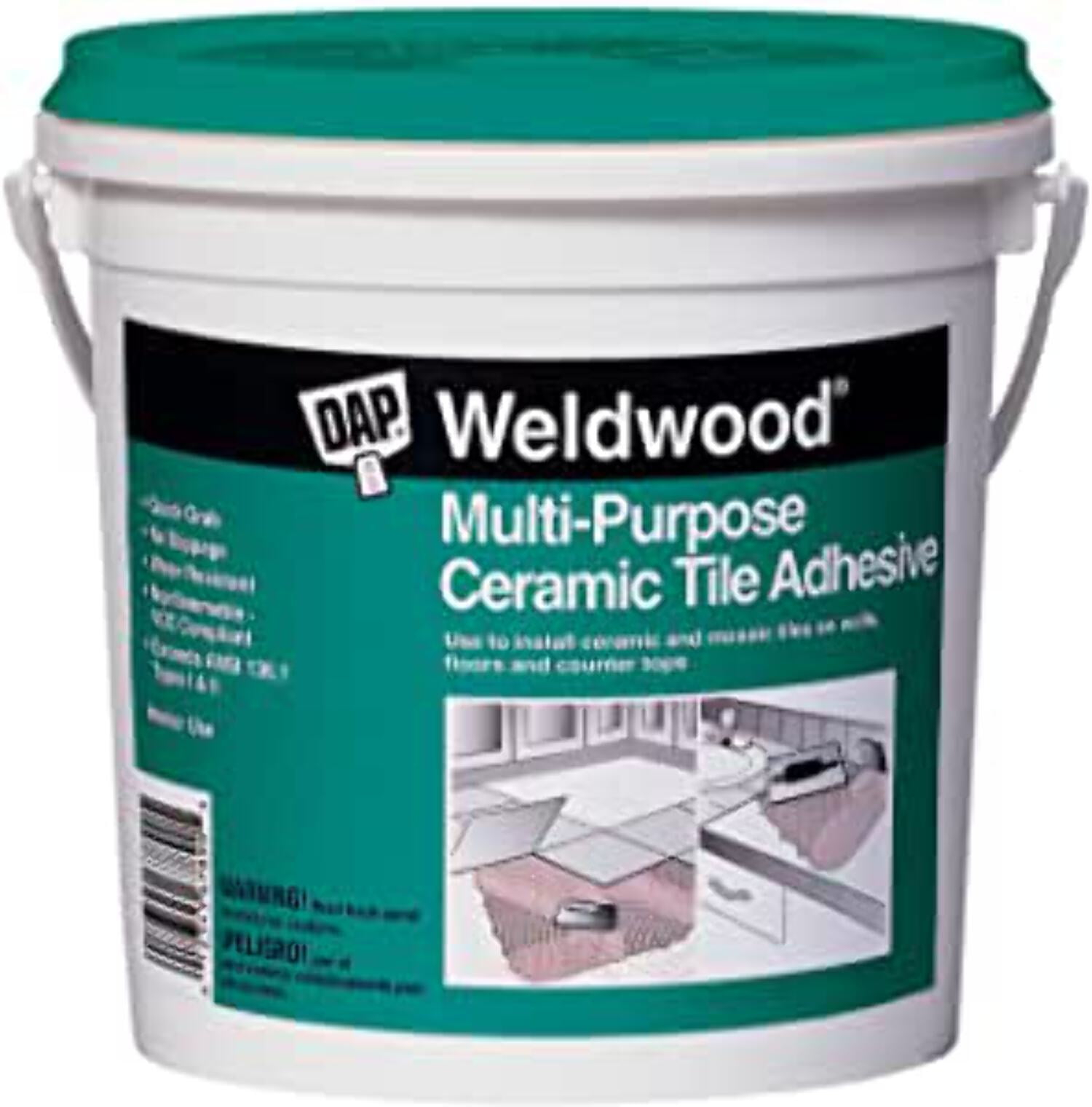Dap 25190 Weldwood Multi-Purpose Ceramic Tile Adhesive, 1-Quart by DAP