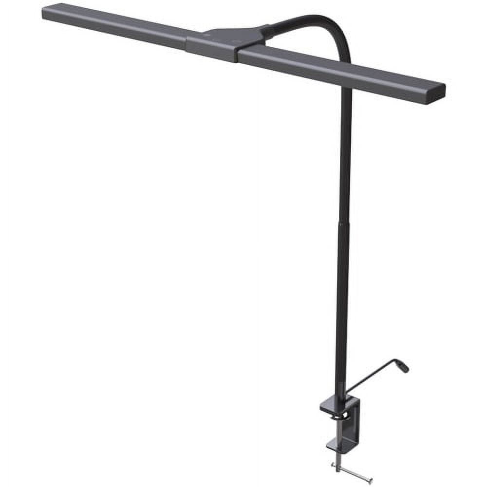 Data Accessories DTA21646 Gooseneck Clamp-On LED Desk Lamp, Black