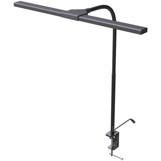 Data Accessories DTA21646 Gooseneck Clamp-On LED Desk Lamp, Black
