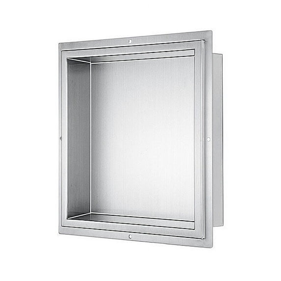 Stainless Steel Shower Niche 14" x 14" Bathroom Niche Shelf