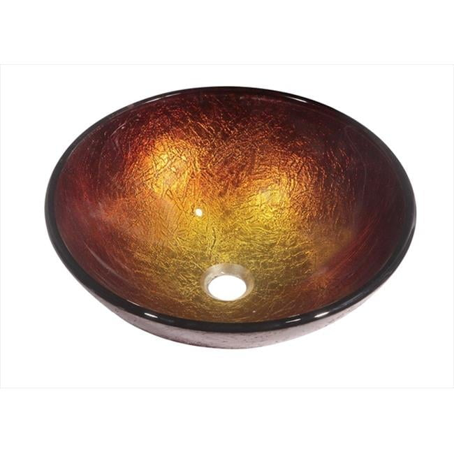 Dawn USA 16.25'' Tempered Glass Circular Bathroom Sink