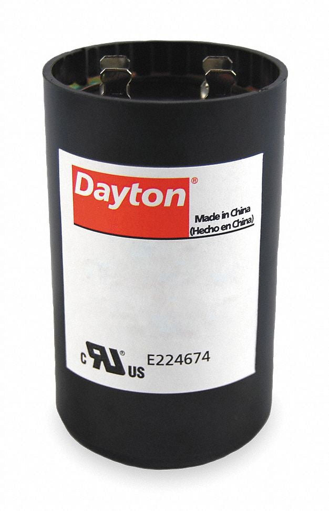 Dayton Motor Start Capacitor,189-227 MFD,Round 2MEP8