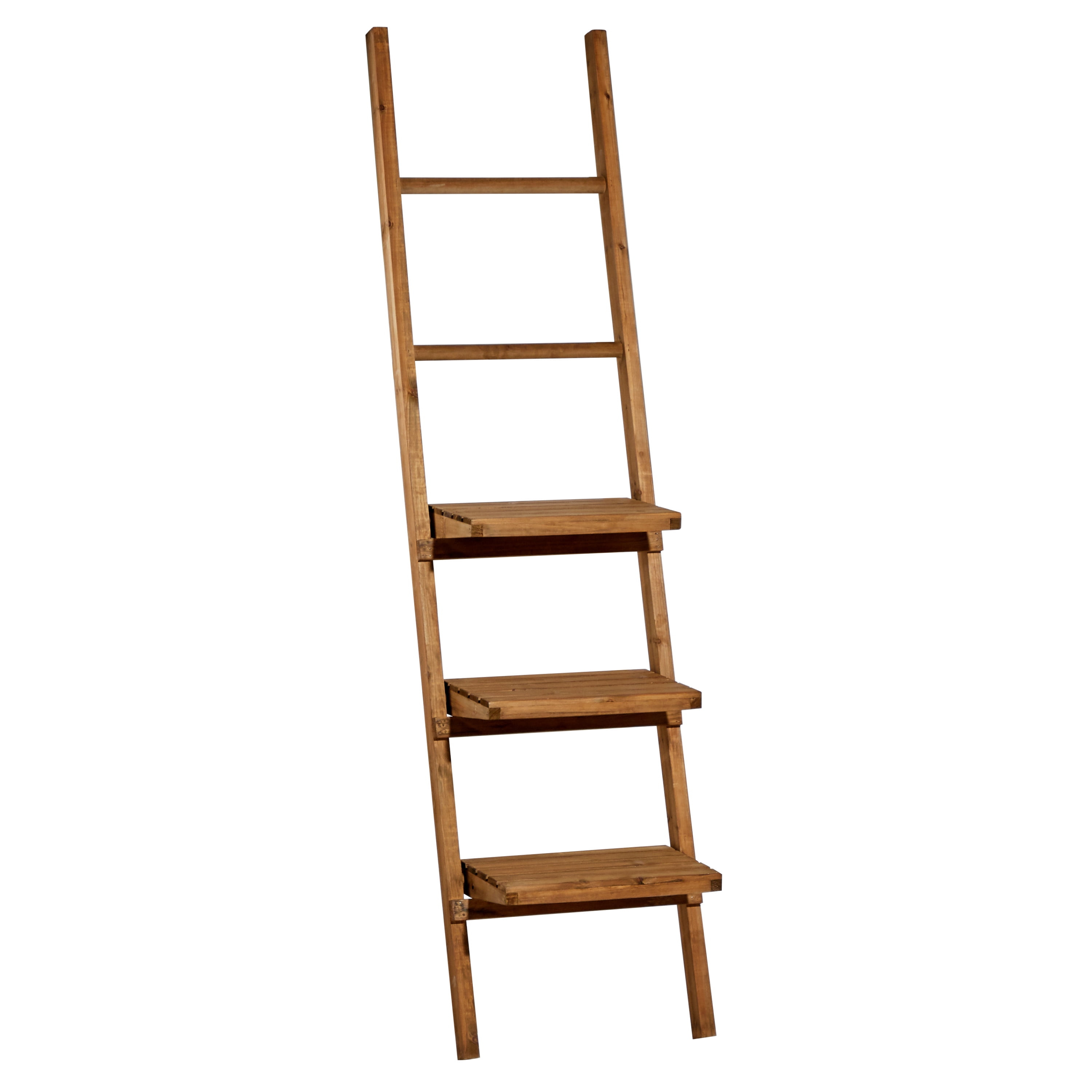 DecMode 18" x 11" 5-Tier Brown Wall Shelf