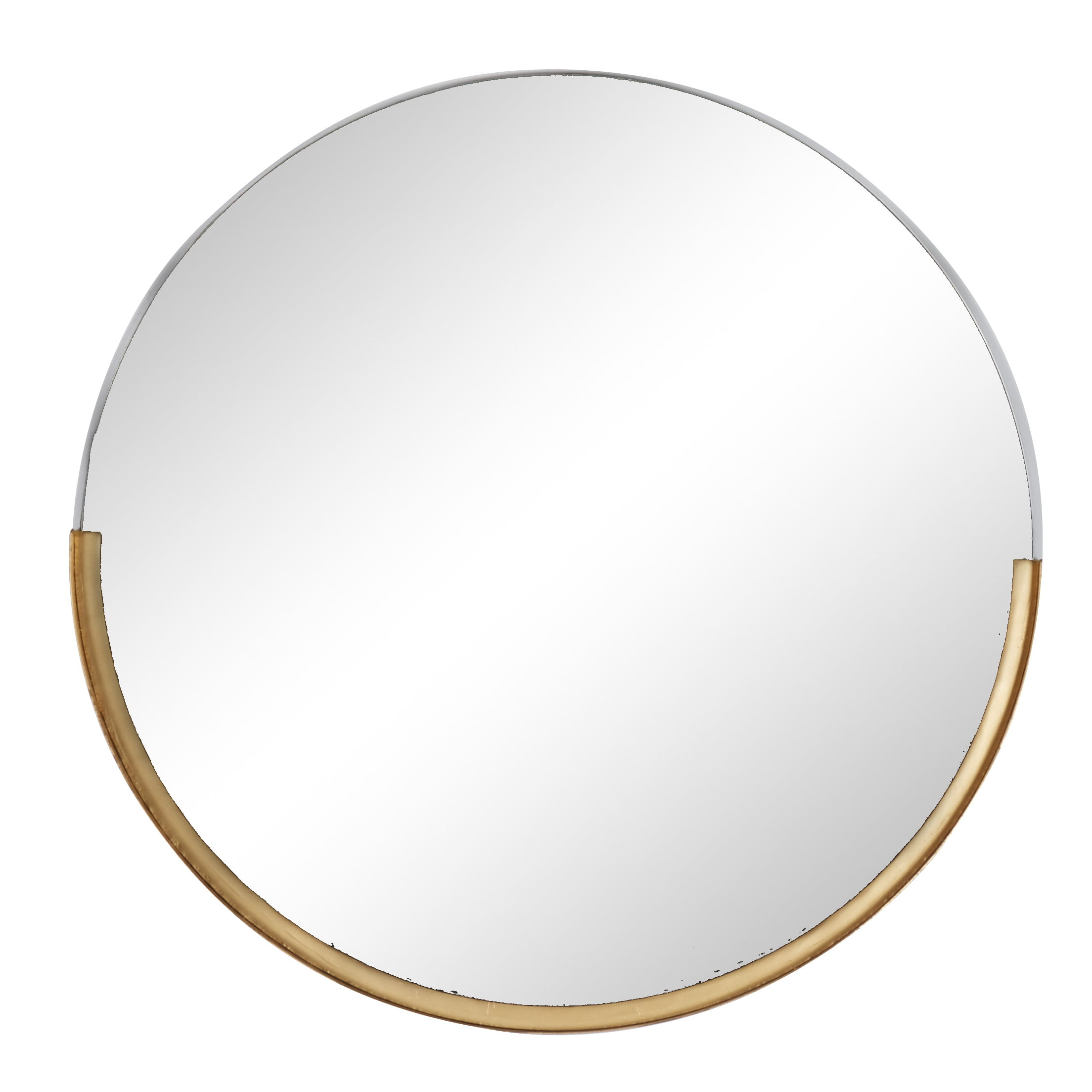 DecMode 31" x 30" Gold Wall Mirror