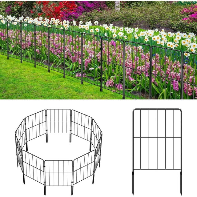 Decorative Garden Fence Fencing, 13in (L) x 22in (H) 35PCS