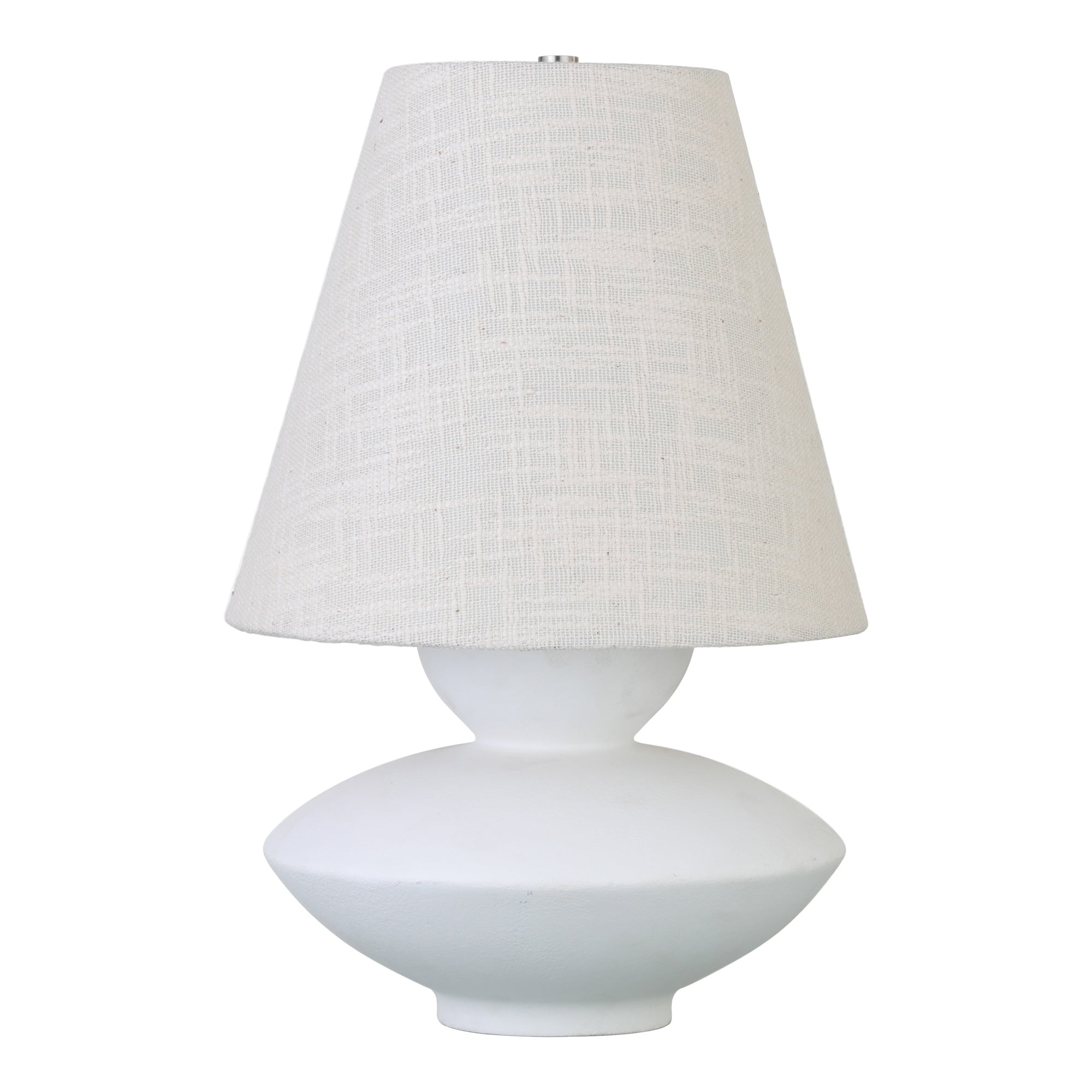Dell Table Lamp Pearled White White