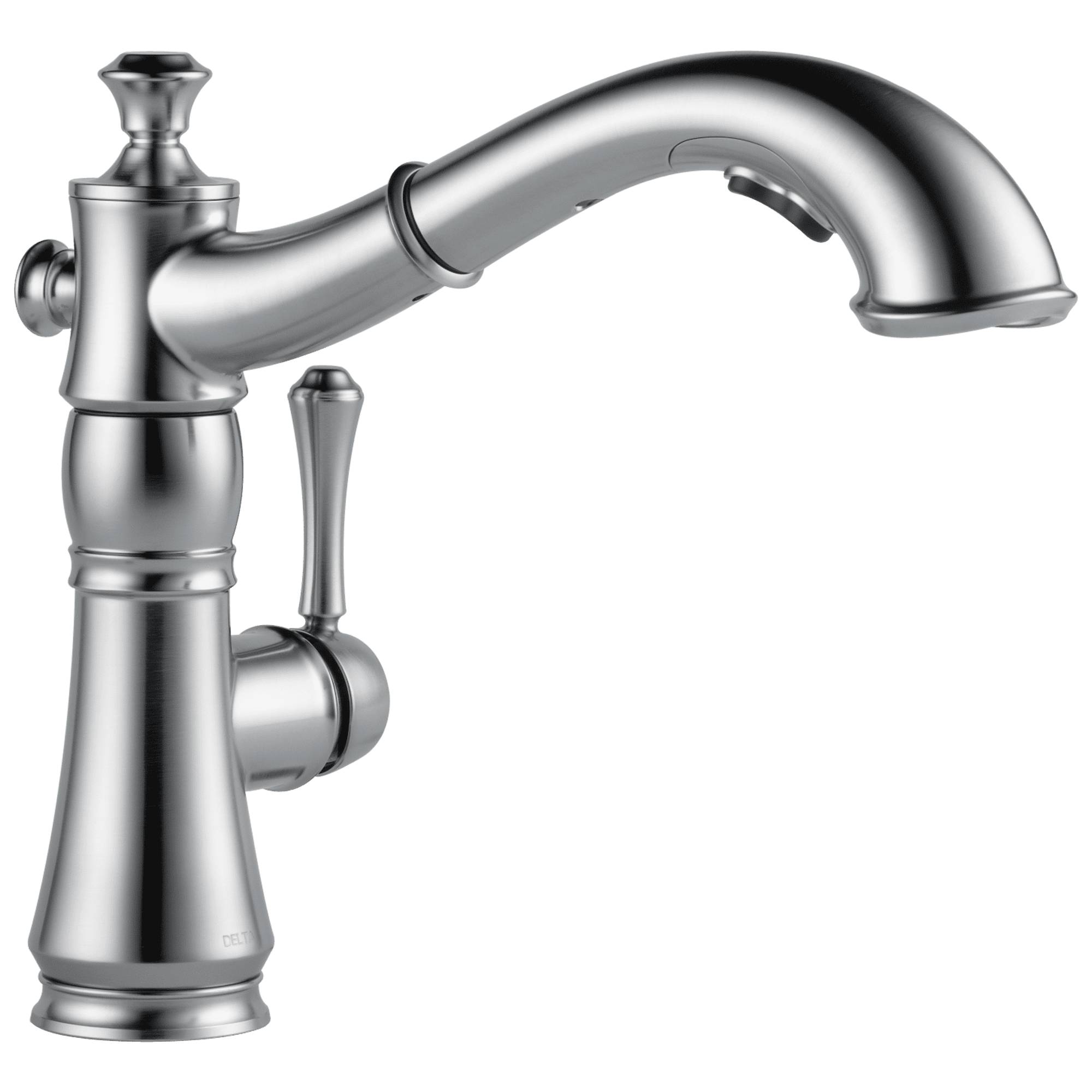 Delta Cassidy Single Handle Pull-Out Kitchen Faucet in Arctic Stainless 4197-AR-DST