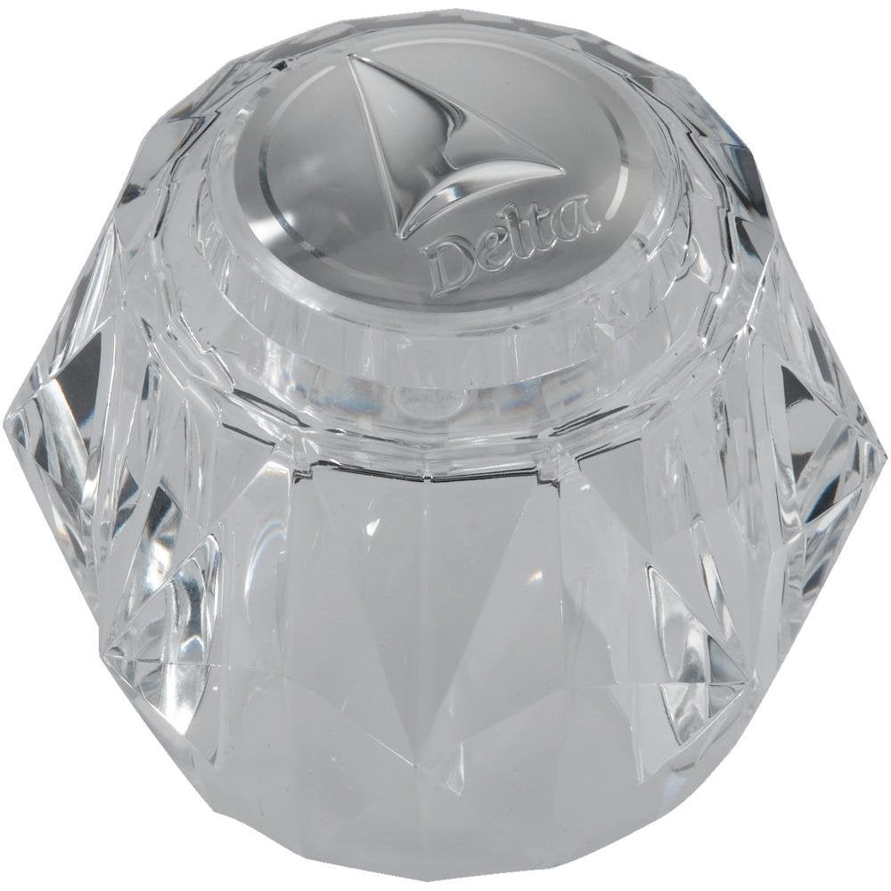 Clear Knob Handle with Button and Screw