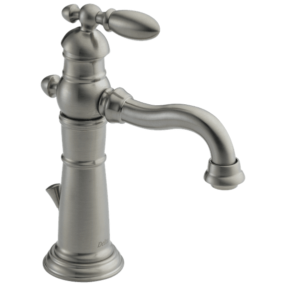 Victorian Single Hole Bathroom Faucet with Drain Assembly