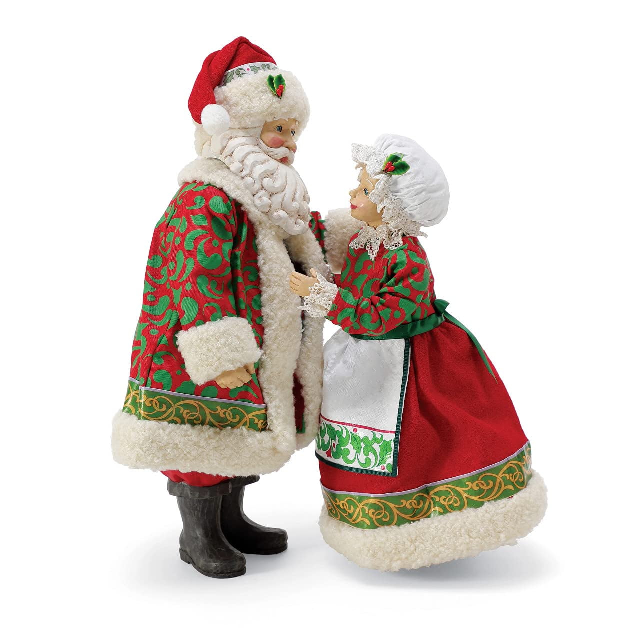 Possible Dreams 13.75 In Almost Ready Santa Mrs. Claus Jim Shore Santa Figurines