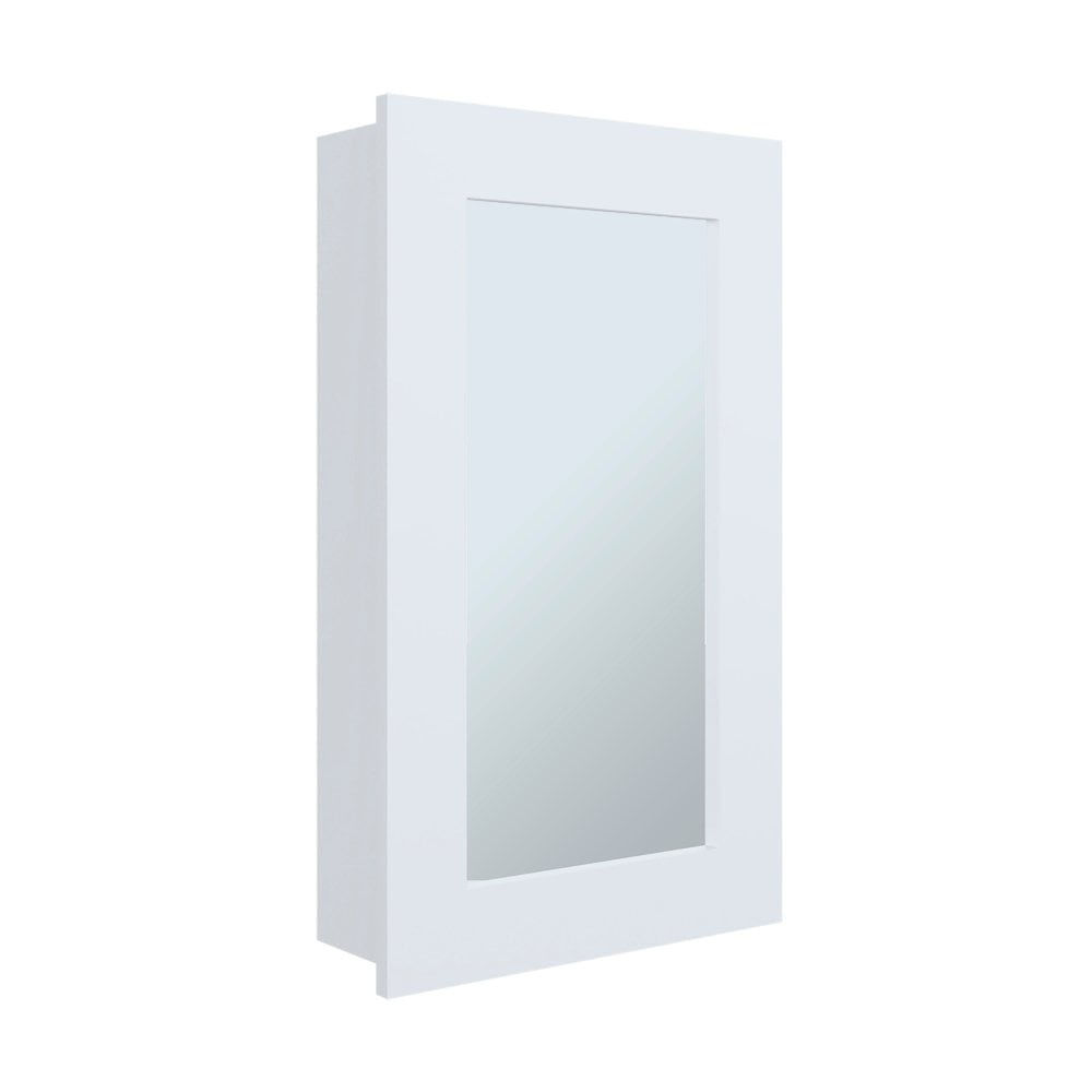 Depot E-Shop Kiana Medicine Cabinet, 1 Door, 3 Shelves, 25.70" H, 1 Mirror, White