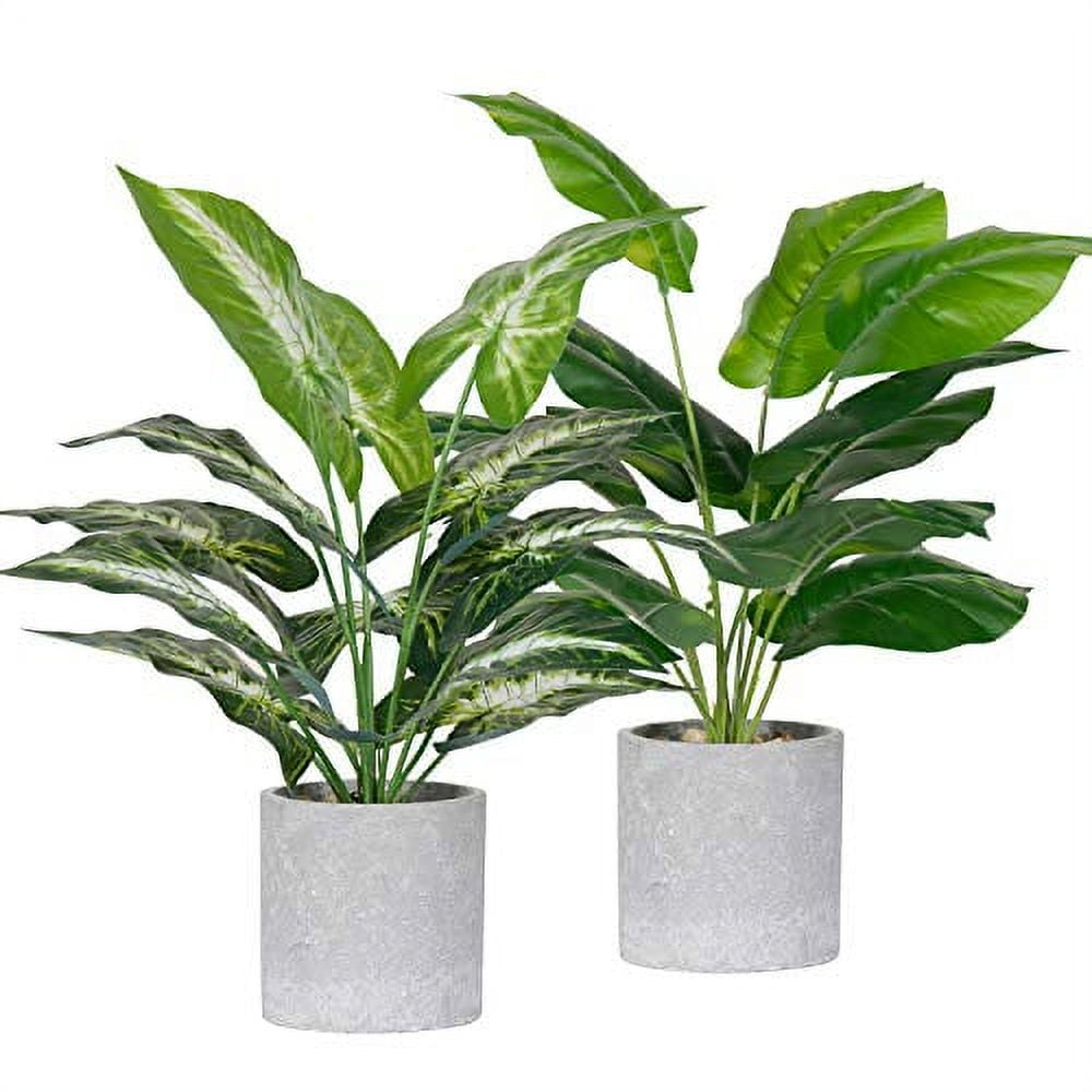 Der Rose 2 Pack  Pulp Fake Plant Artificial Pot, office desk family farmhouse decoration