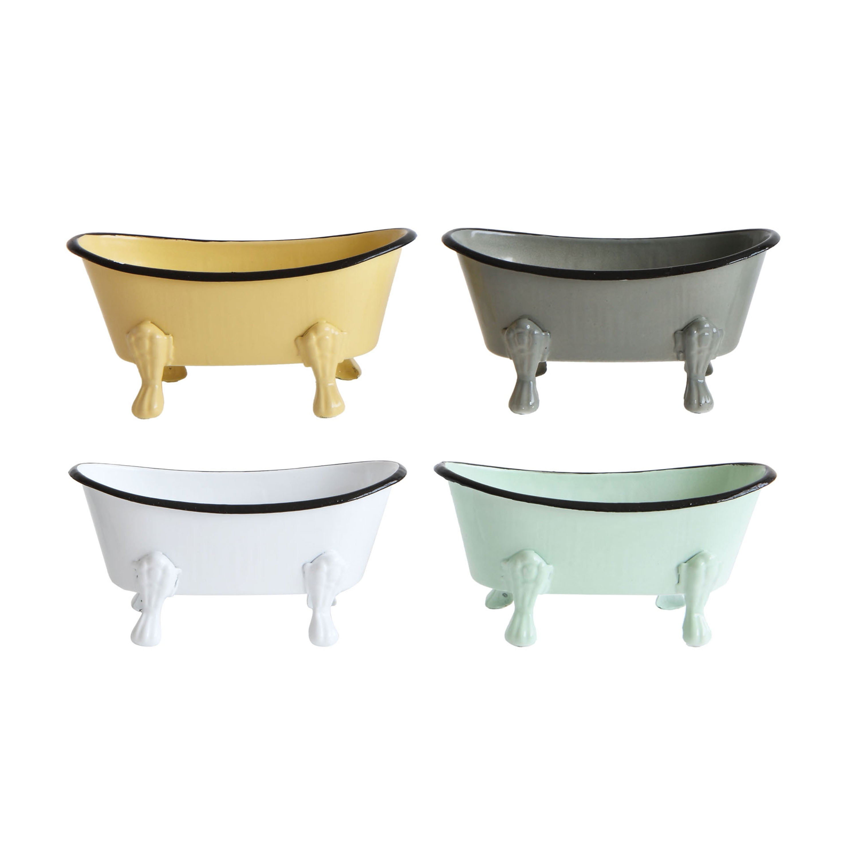 Desert Fields Metal Bathtub Soap Dishes (Set of 4 Colors)