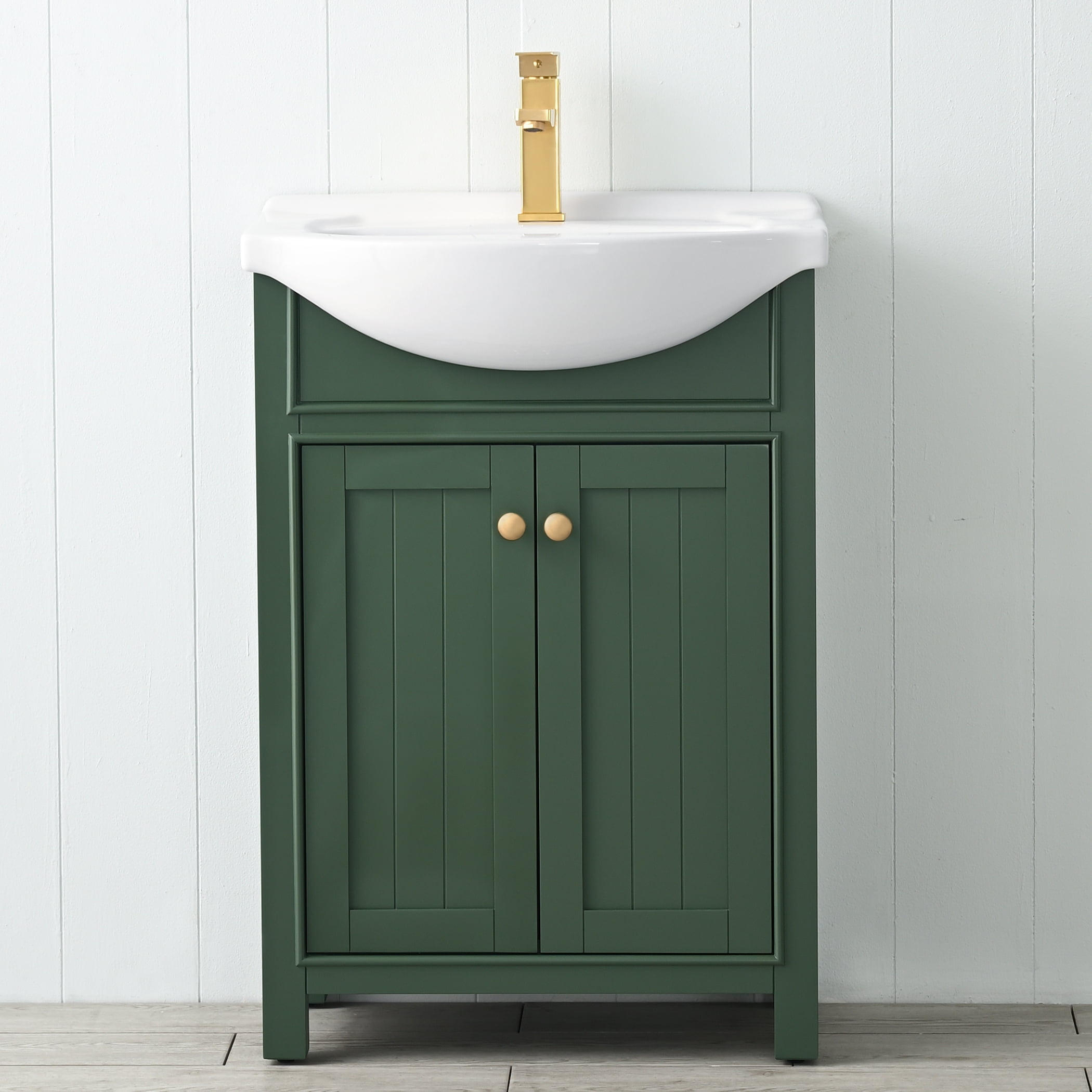 Design Element Marian 24" Single Sink Bathroom Vanity in Green
