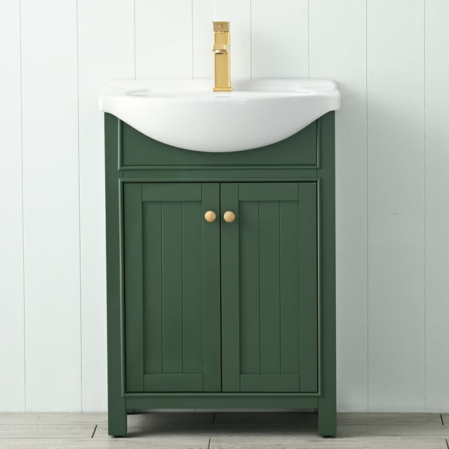 Design Element Marian 24" Single Sink Bathroom Vanity in Green