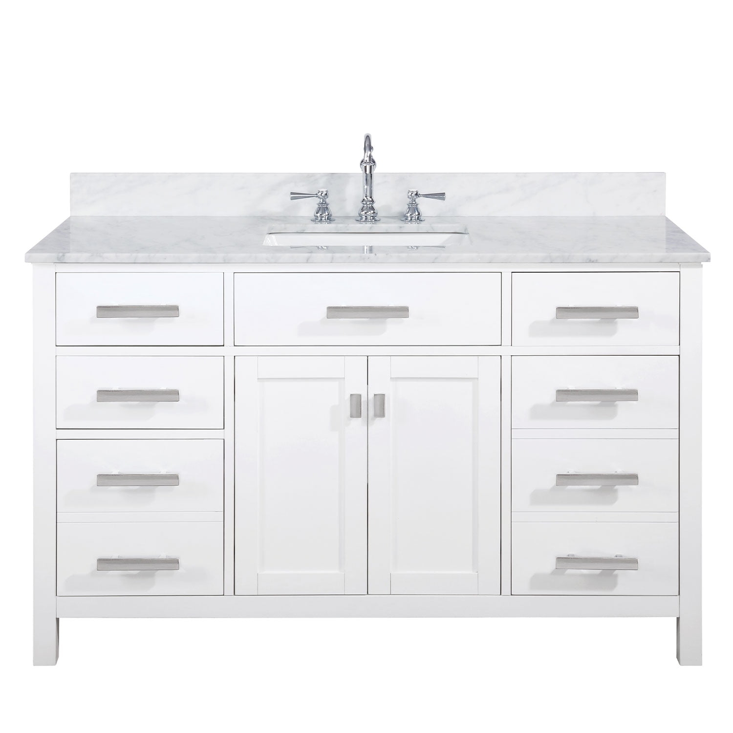 Design Element Valentino 54" Single Sink Vanity in White