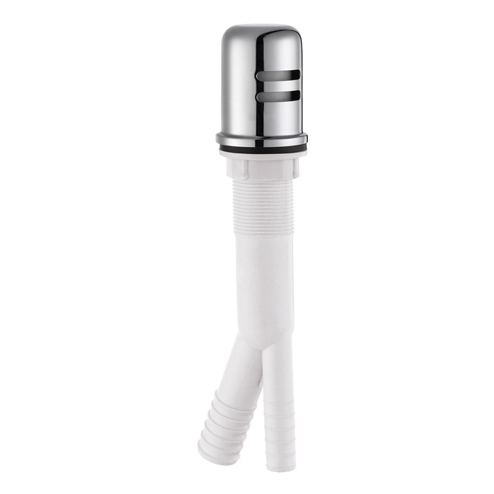 Design House 522946 Dish Washer Air Gap with Cover, Prevent Drain Water Back Up, Polished Chrome