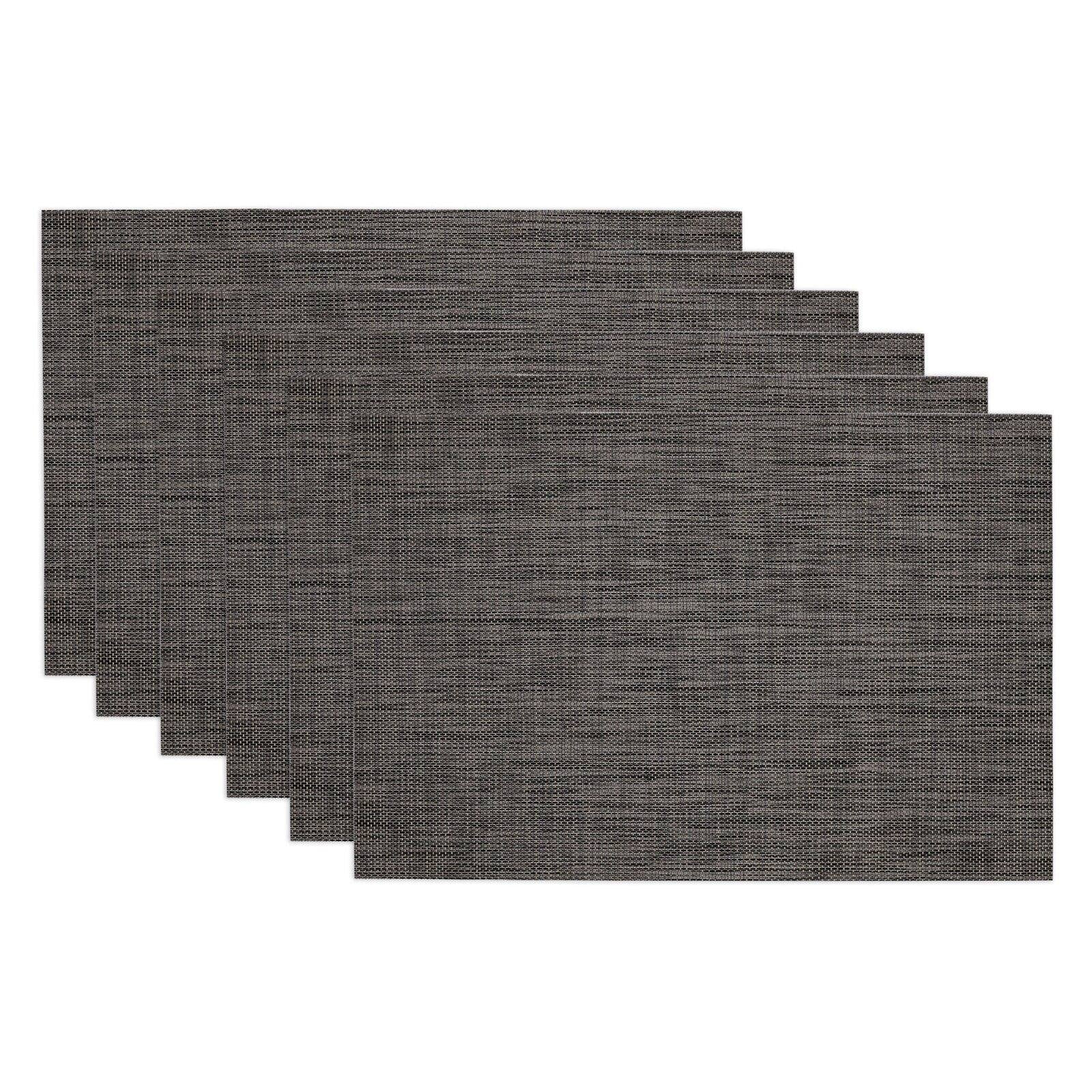 Grey Tweed PVC Placemat (Set of 6)