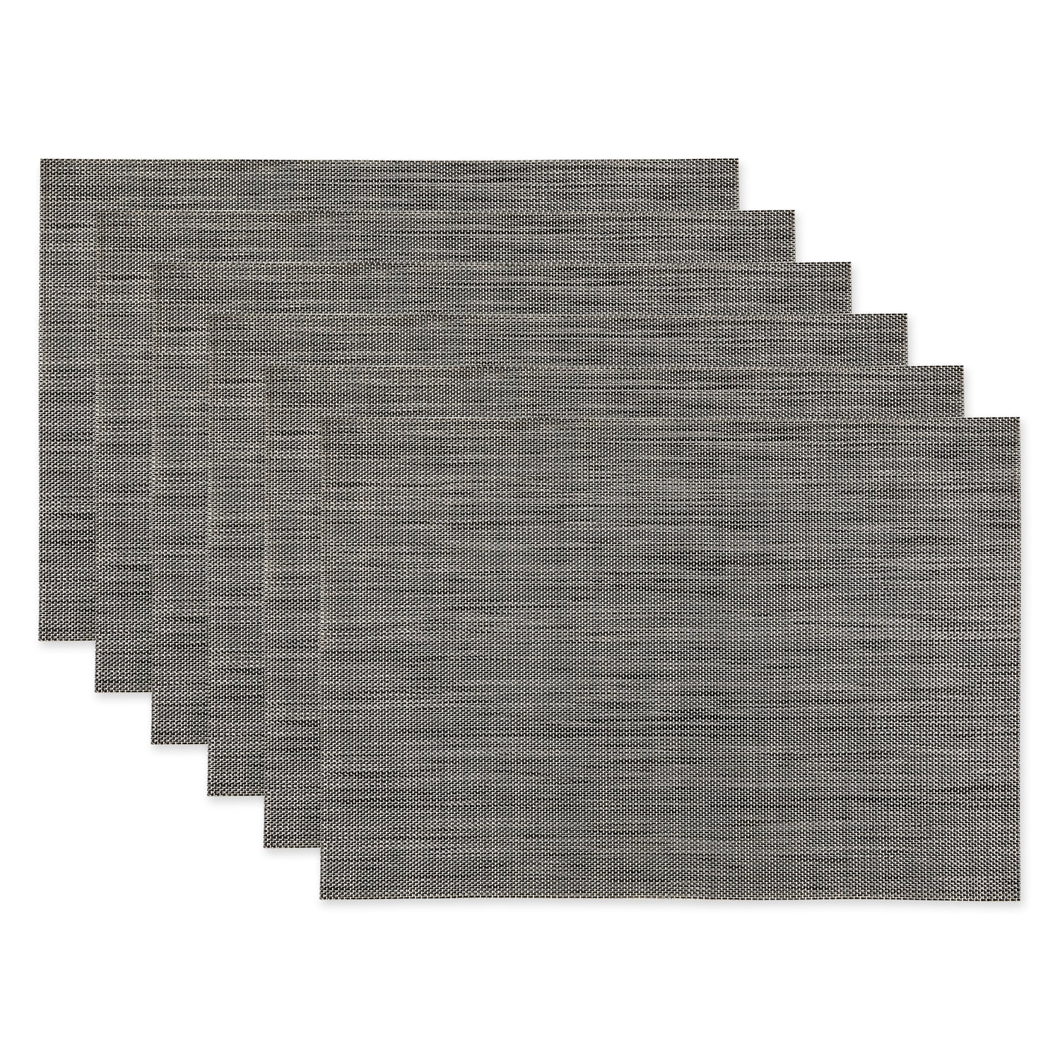 Grey Tweed PVC Placemat (Set of 6)