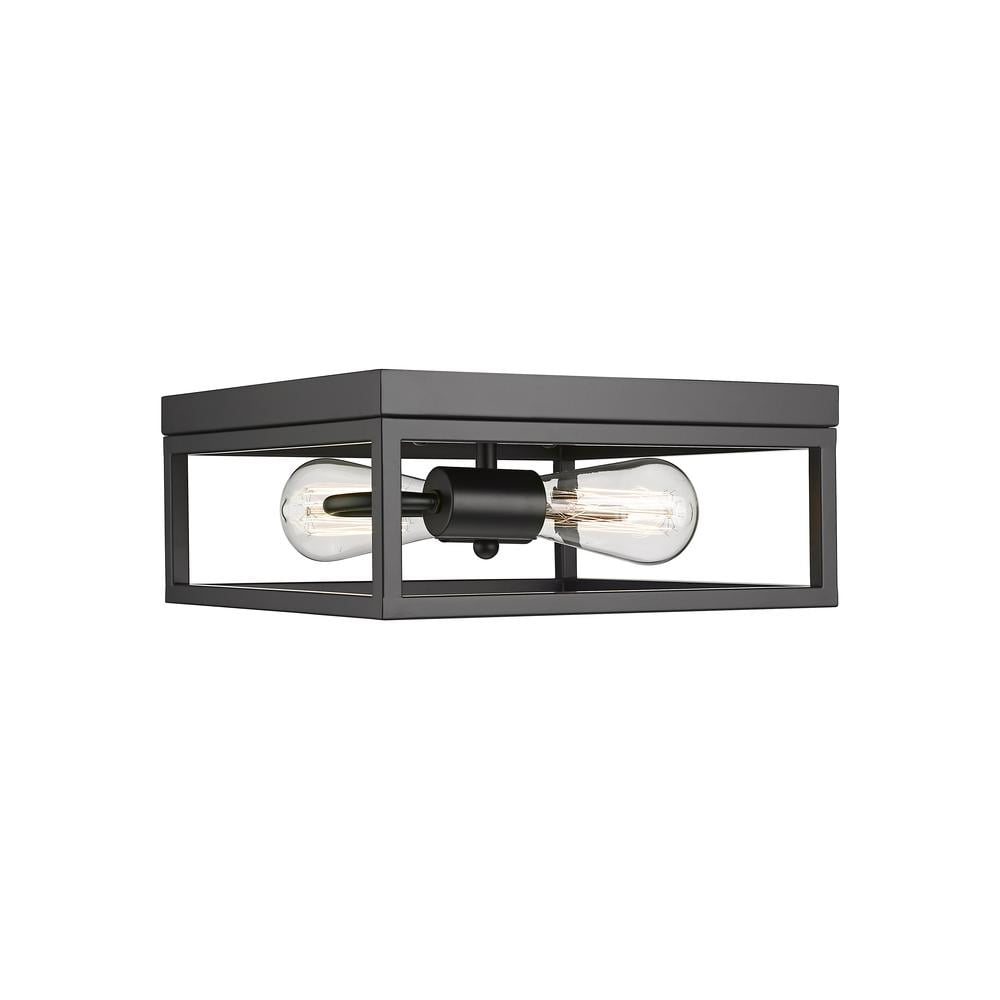 Bethel International Flush Mount Black  Iron