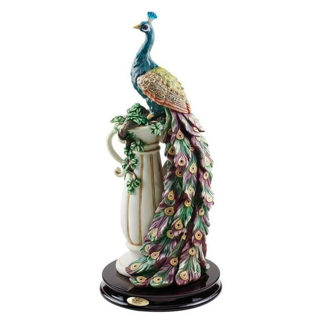 Design Toscano The Peacock's Sanctuary Sculpture