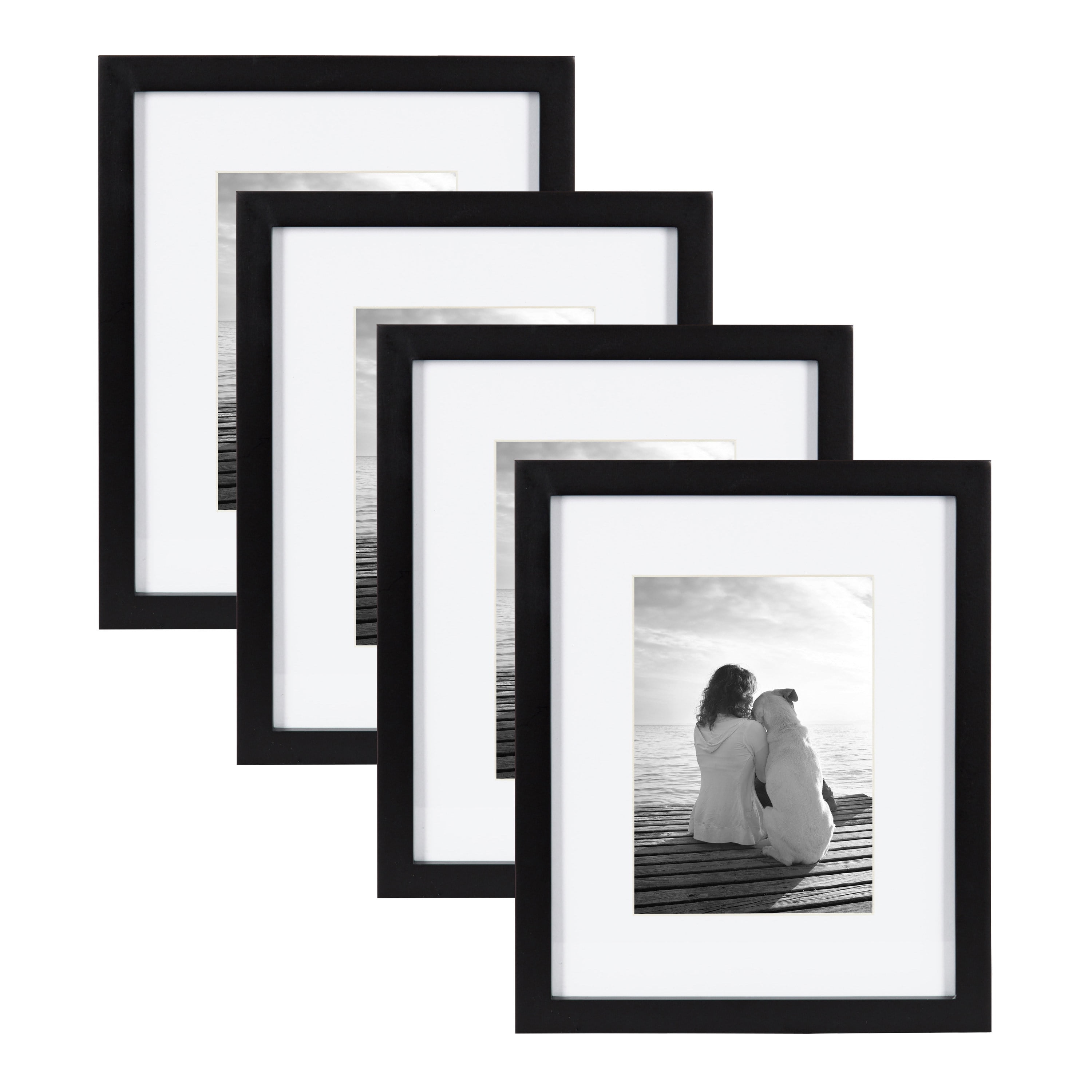 DesignOvation 8 x 10 Satin Picture Frame 4 Count