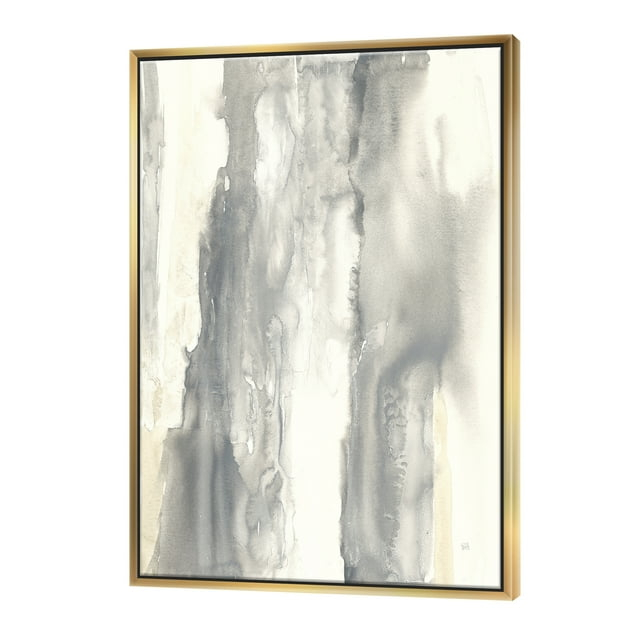 Designart ' Gold Glamour Direction I ' Modern & Contemporary Framed Canvas