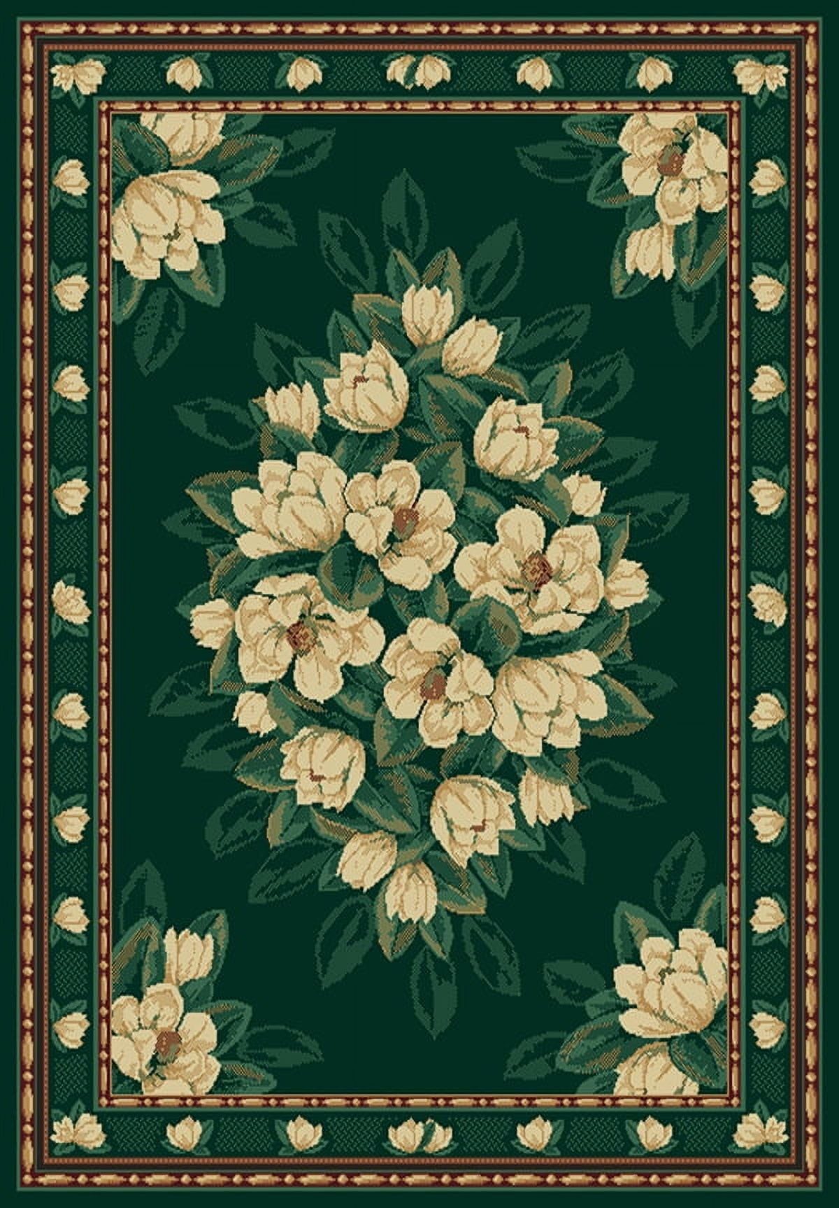 United Weavers Brunswick Eloise Traditional Floral Area Rug, Hunter, 7'10" x 10'6"