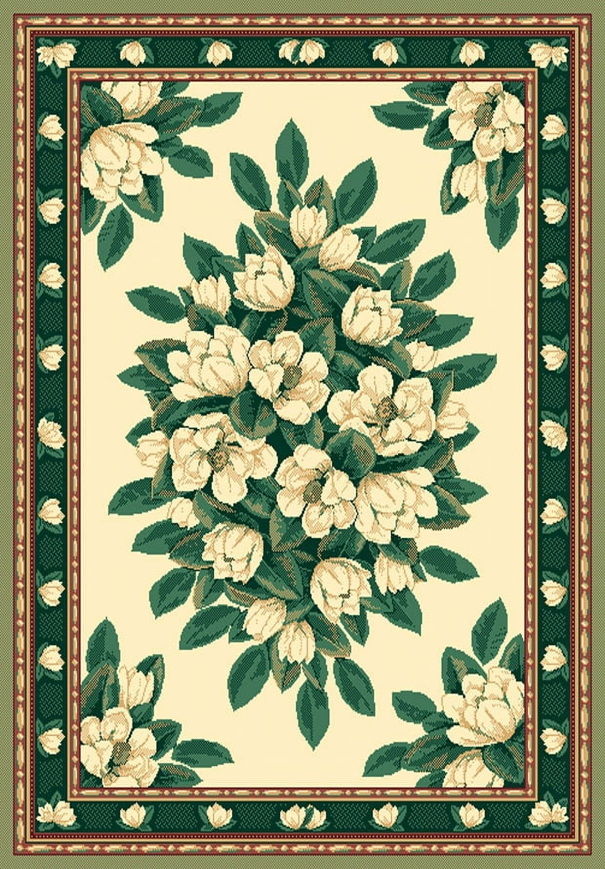United Weavers Brunswick Eloise Traditional Floral Area Rug, Cream, 5'3" x 7'6"