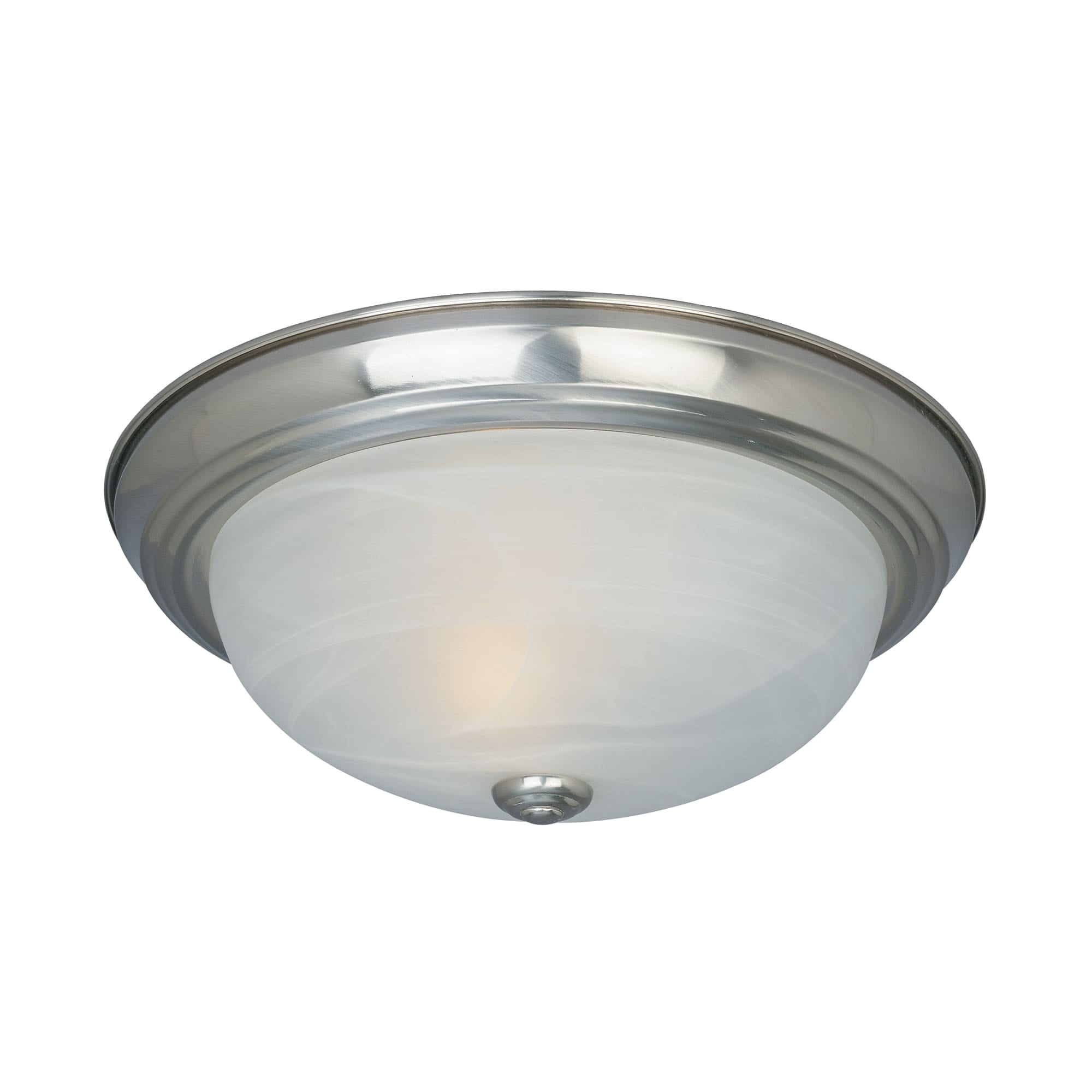 Designers Fountain 11 inch 2-Light Satin Platinum Flush Mount Ceiling Light, 1257S-SP-AL