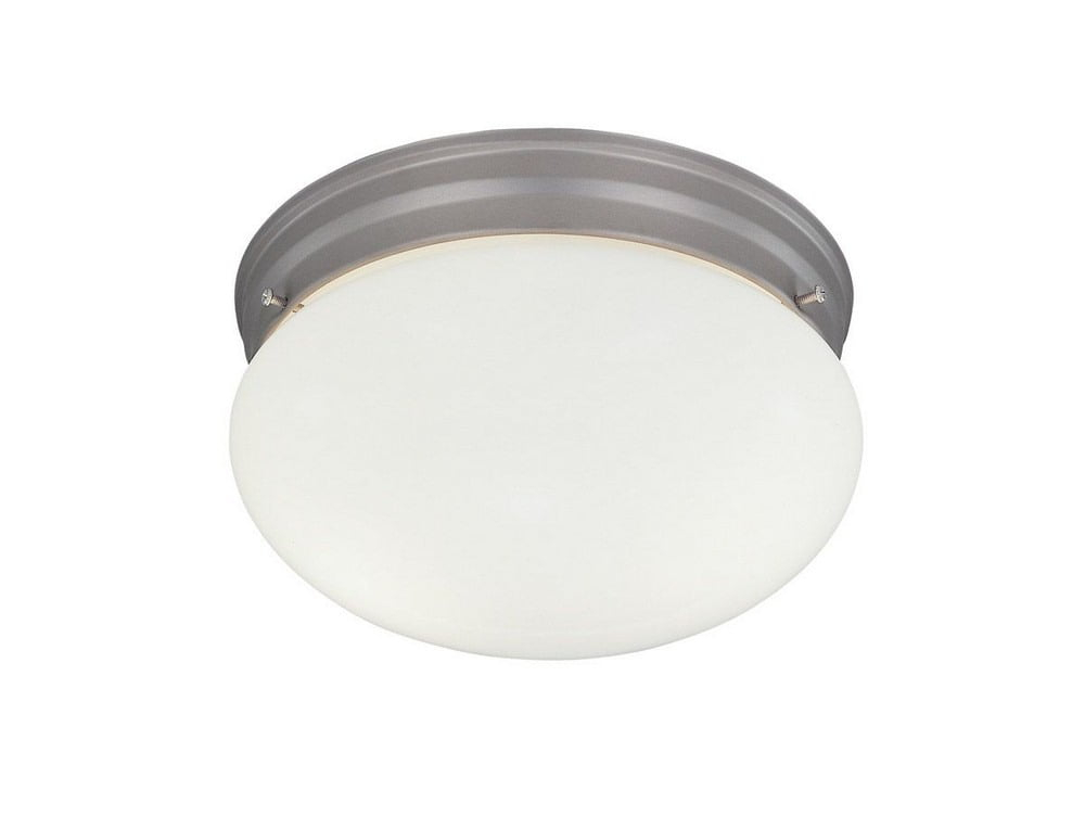 Designers Fountain 4732-PW Basic 9" Flushmount Pewter Finish Light Fixture