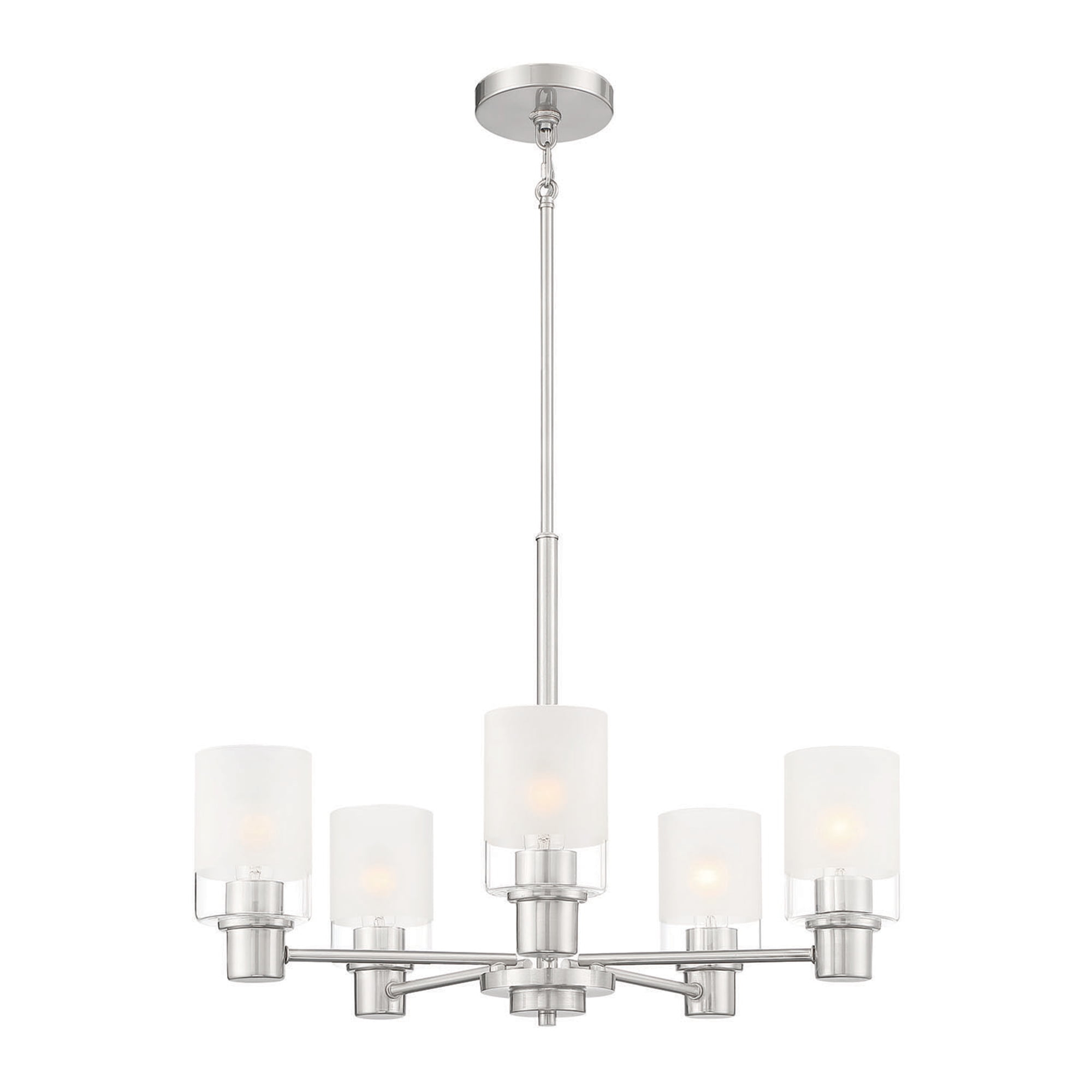 Designers Fountain Cedar Lane 5 Light Brushed Nickel Chandelier, D236M-5CH-BN