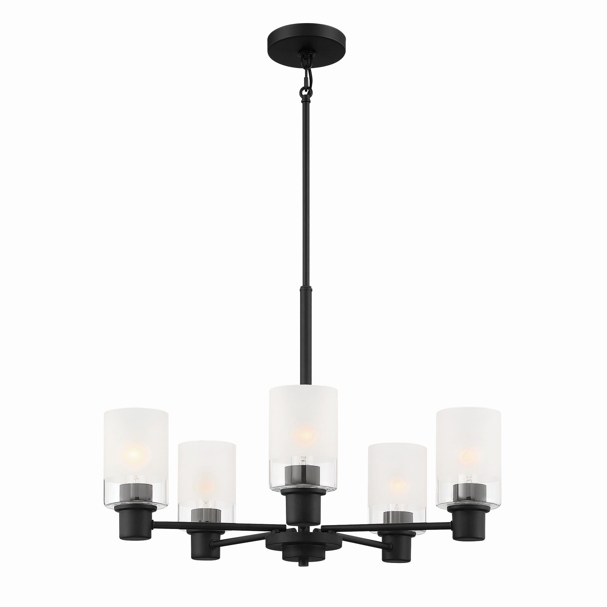 Designers Fountain Cedar Lane 5 Light Matte Black Chandelier, D236M-5CH-MB