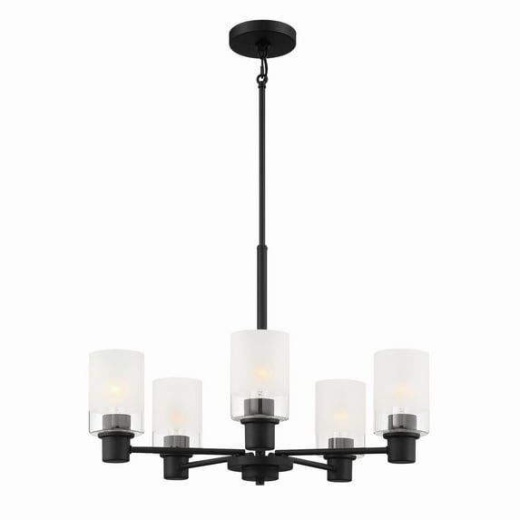 Designers Fountain Cedar Lane 5 Light Matte Black Chandelier, D236M-5CH-MB