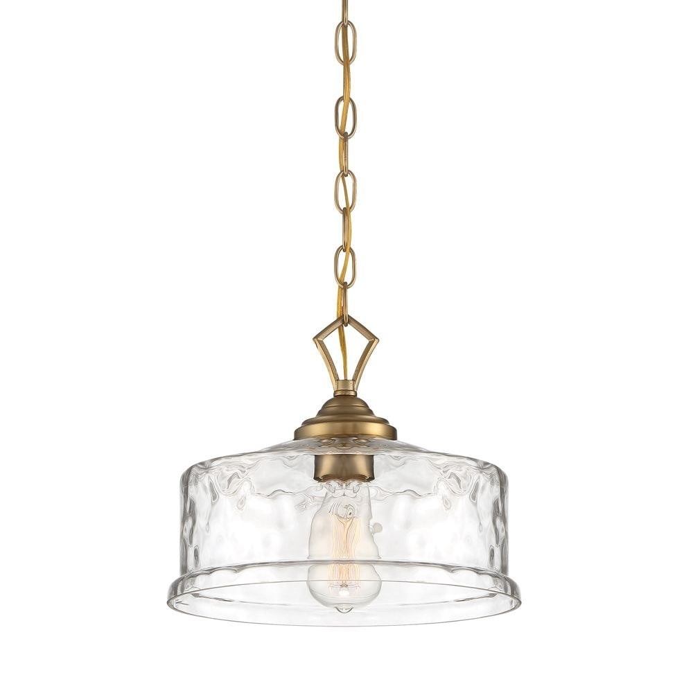 Designers Fountain - Drake - One Light Down Pendant-Brushed Gold Finish