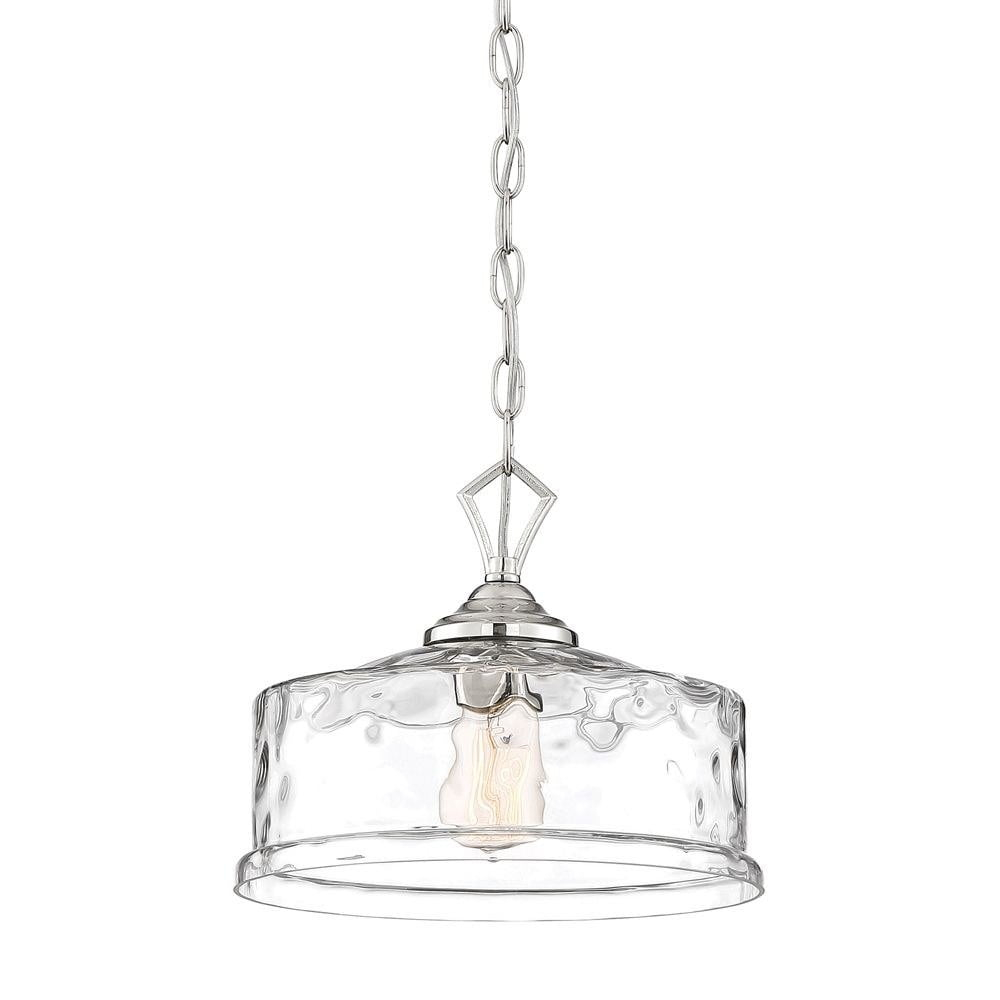 Designers Fountain - Drake - One Light Down Pendant-Polished Nickel Finish