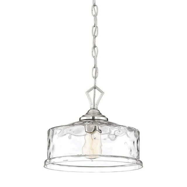 Designers Fountain - Drake - One Light Down Pendant-Polished Nickel Finish