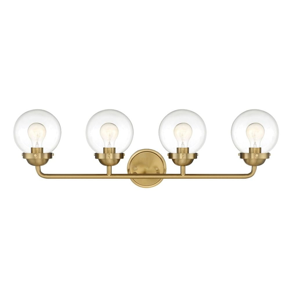 Designers Fountain - Four Light Bathroom Fixture - Knoll - Four Light Bath Bar