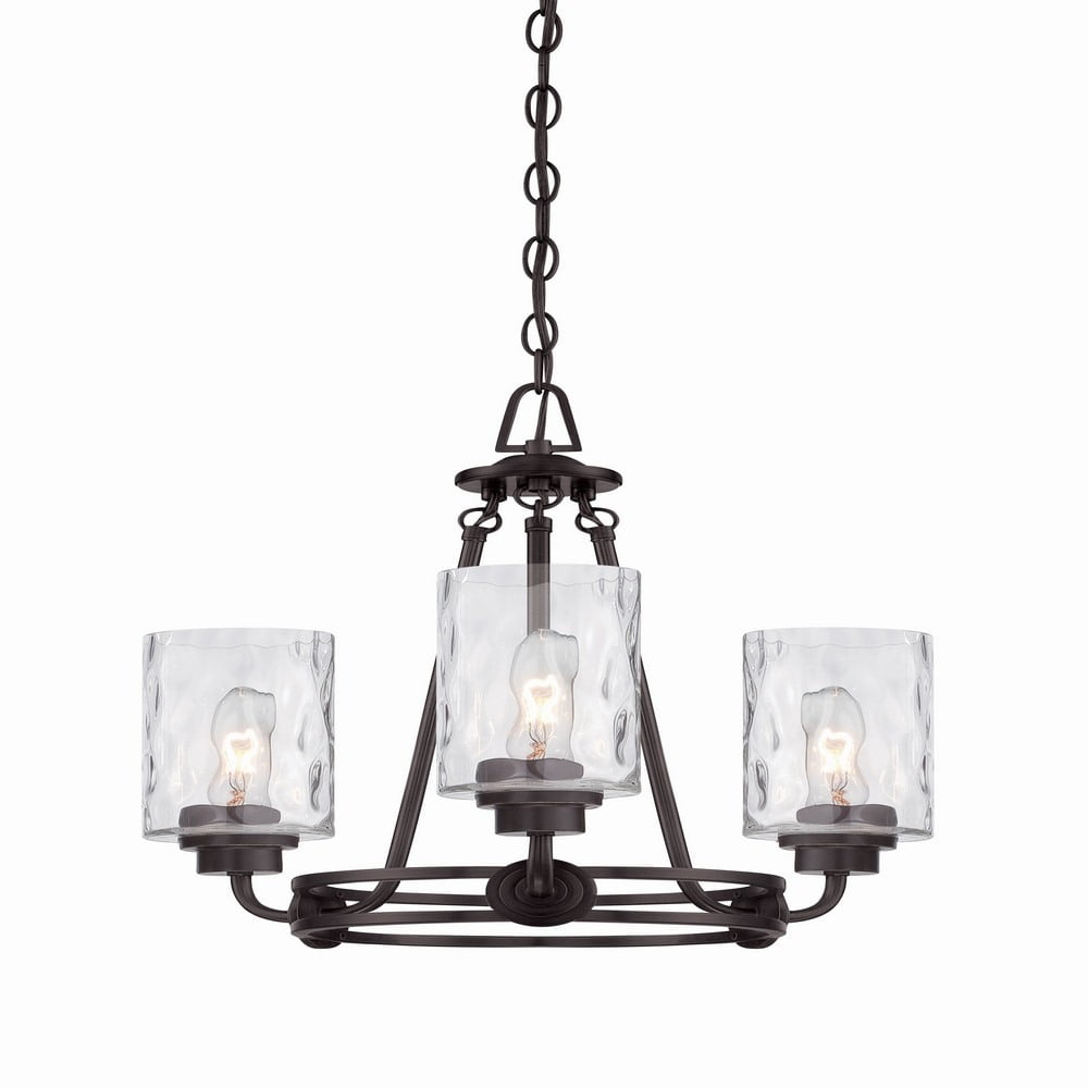 Designers Fountain - Gramercy Park - Three Light Chandelier-Old English Bronze