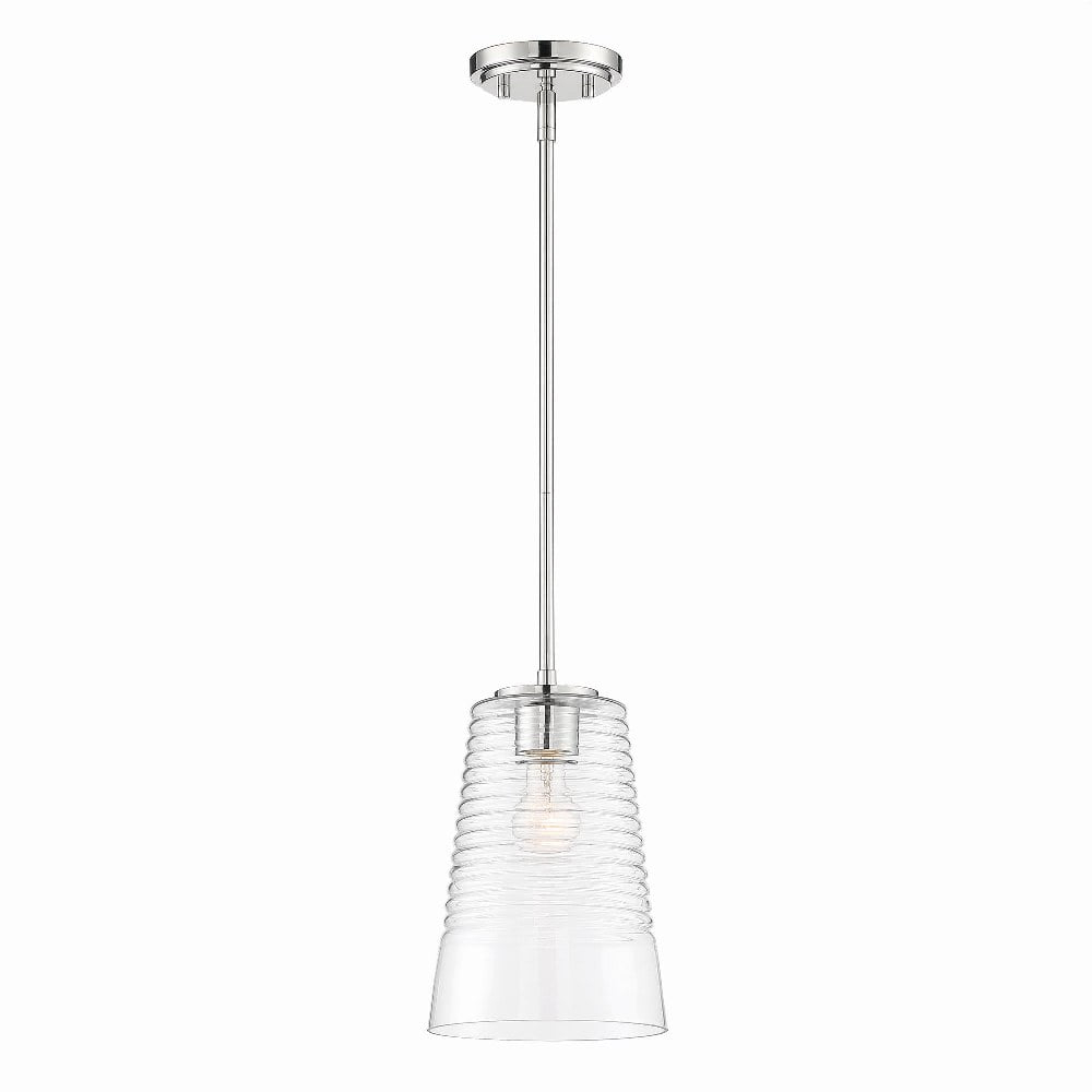 Designers Fountain Ingo Polished Nickel 1 Light Pendant, D230M-8P-PN