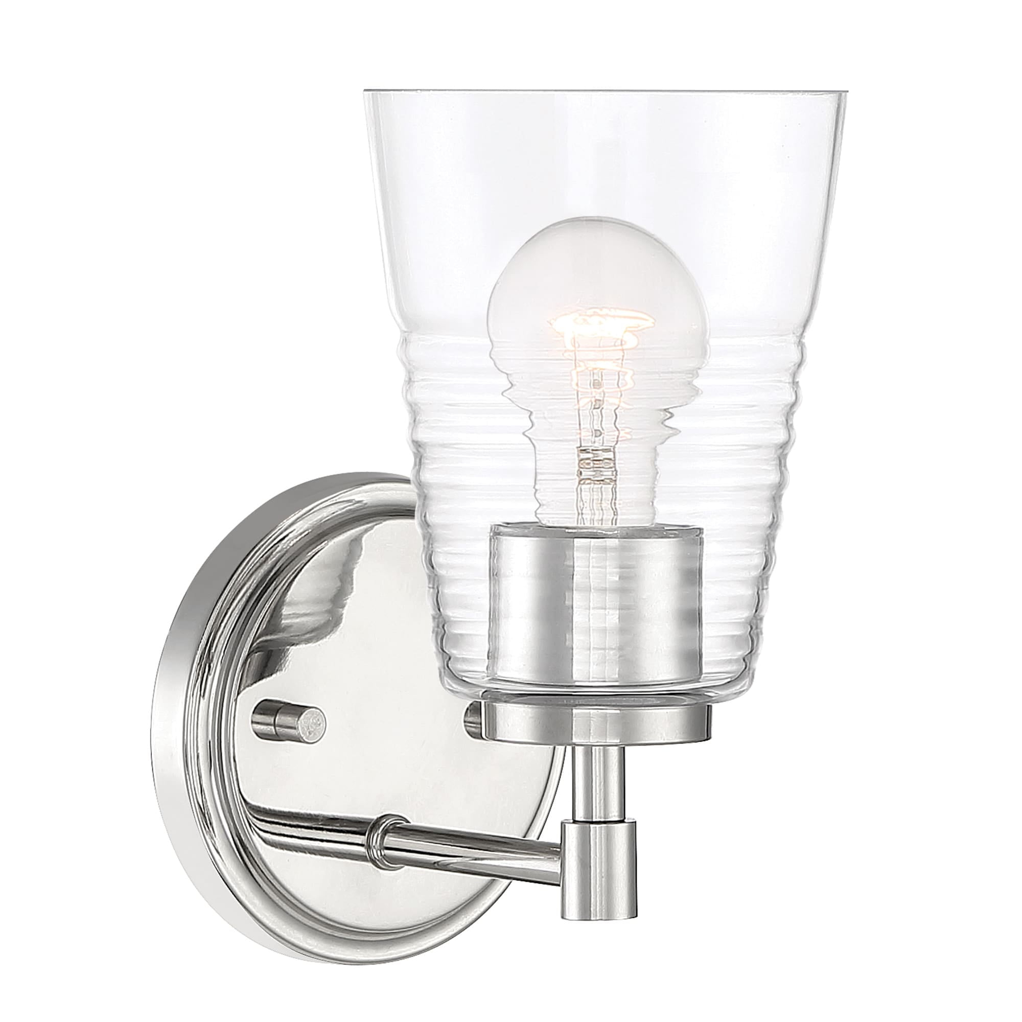 Designers Fountain Ingo Polished Nickel 1 Light Wall Sconce, D230M-1B-PN