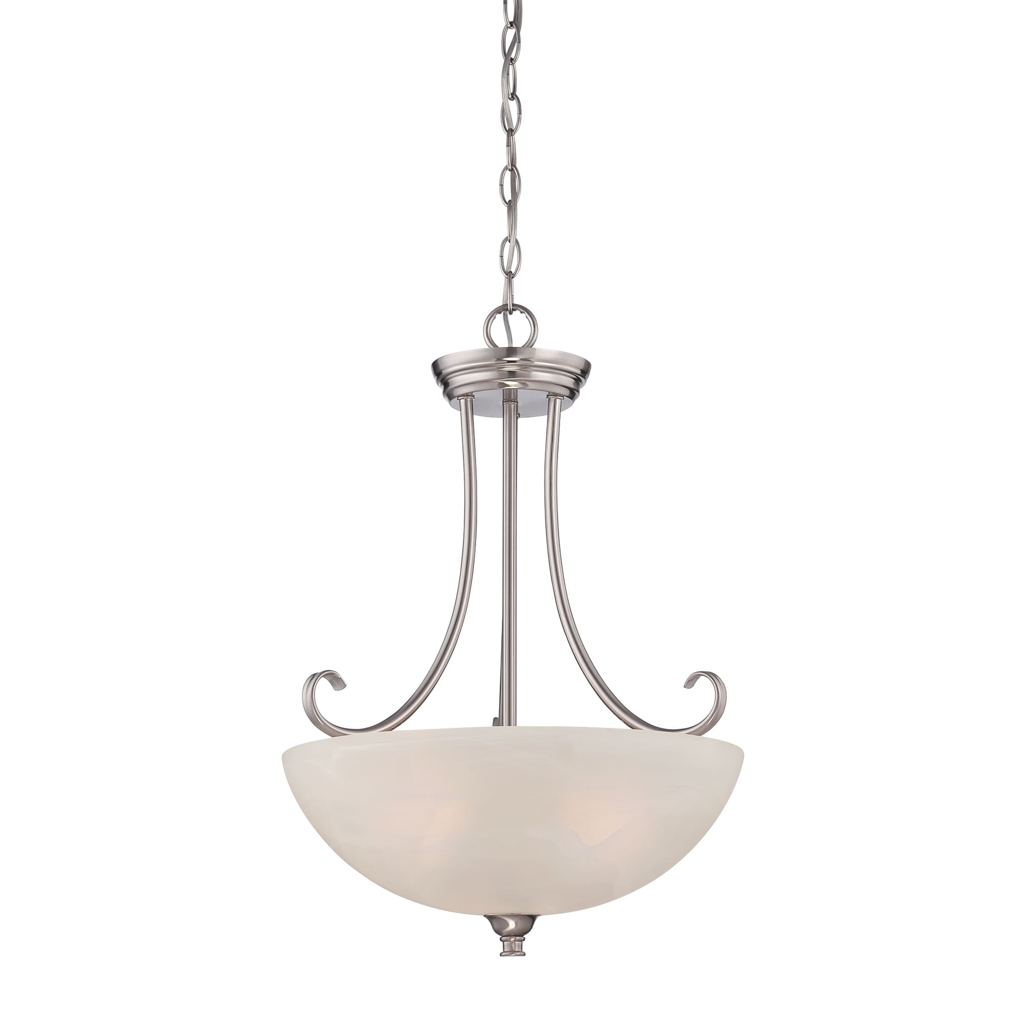 Designers Fountain Kendall Satin Platinum Inverted Pendant, 85131-SP